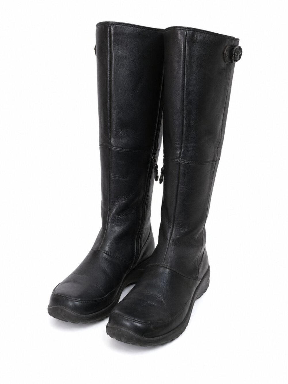 The North Face Tall Waterproof Leather Winter Boots Womens 7.5 Black